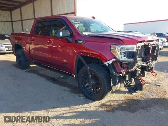 2021 GMC Sierra 1500 AT4 with VIN 3GTU9EET2MG381438, listed as a IAAI auction lot 41096535 with 72,463 mi miles. Bid and sale history available at carsss.com. Image 1.