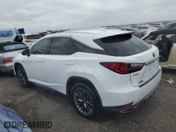 2021 Lexus RX with VIN 2T2YZMDA0MC271134, listed as a Copart auction lot 75991804 with 33,390 mi miles and Non Repairable. Bid and sale history available at carsss.com. Image 2.