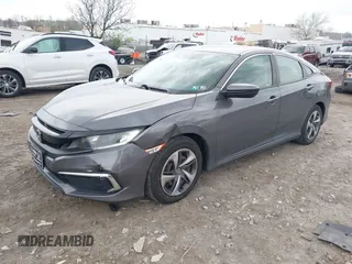 2019 Honda Civic Sedan LX with VIN 2HGFC2F66KH595946, listed as a IAAI auction lot 42017066 with 37,634 mi miles. Bid and sale history available at carsss.com. Image 17.