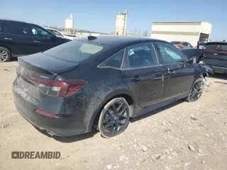 2025 Honda Civic Sport with VIN 2HGFE2F52SH509601, listed as a Copart auction lot 51988145 with 3,577 mi miles and Salvage title. Bid and sale history available at DreamBid. Image 3.