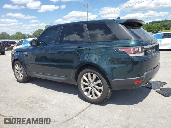 2016 Land Rover Range Rover Sport HSE with VIN SALWR2PFXGA664616, listed as a Copart auction lot 58308375 with 110,139 mi miles and Salvage title. Bid and sale history available at DreamBid. Image 2.