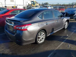 2013 Nissan Sentra SR with VIN 3N1AB7AP3DL782583, listed as a IAAI auction lot 41878238 with 188,617 mi miles. Bid and sale history available at carsss.com. Image 4.
