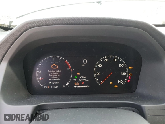 2024 Honda Ridgeline Black Edition with VIN 5FPYK3F8XRB028731, listed as a Copart auction lot 58711475 with 7,775 mi miles and Salvage title. Bid and sale history available at DreamBid. Image 9.