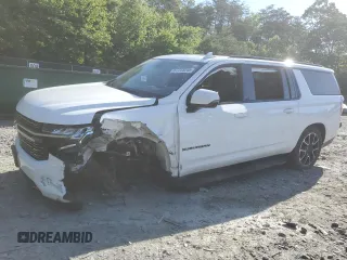 2021 Chevrolet Suburban RST с VIN 1GNSKEKD5MR331360, выставлен на аукционе Copart как лот 57723245 с пробегом 82 592 миль миль и Списание • Salvage title. История ставок и продаж доступна на DreamBid. Изображение 1.