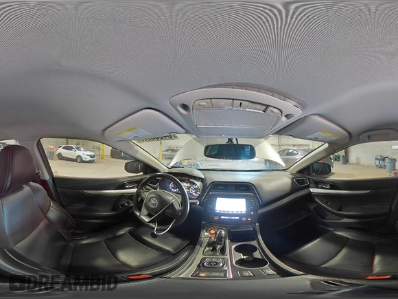 2017 Nissan Maxima Platinum with VIN 1N4AA6APXHC439724, listed as a Copart auction lot 64368725 with 110,495 mi miles and Salvage title. Bid and sale history available at DreamBid. Image 14.
