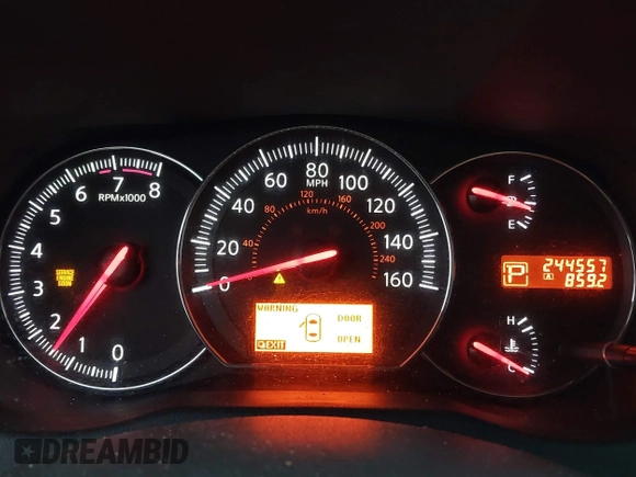 2011 Nissan Maxima S with VIN 1N4AA5AP0BC866153, listed as a IAAI auction lot 41956111 with 244,557 mi miles and . Bid and sale history available at DreamBid. Image 7.