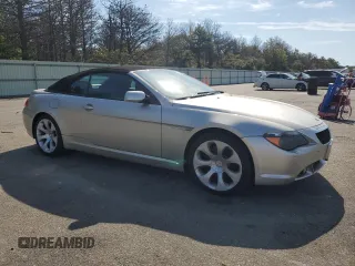 2007 BMW 6 Series 650i with VIN WBAEK13507CN84404, listed as a Copart auction lot 73525244 with 156,497 mi miles and Salvage Title. Bid and sale history available at carsss.com. Image 4.