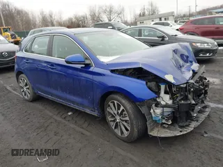 2020 Hyundai Elantra GT with VIN KMHH35LE2LU137626, listed as a IAAI auction lot 41564173 with 37,034 mi miles. Bid and sale history available at carsss.com. Image 1.