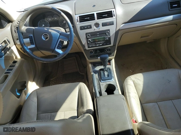 2009 Mercury Milan Premier with VIN 3MEHM08Z29R600587, listed as a Copart auction lot 48682825 with 0 mi miles and Salvage Title. Bid and sale history available at carsss.com. Image 8.