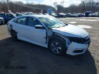 2020 Honda Civic Sedan LX with VIN 2HGFC2F64LH568374, listed as a IAAI auction lot 41597427 with 117,661 mi miles. Bid and sale history available at carsss.com. Image 1.