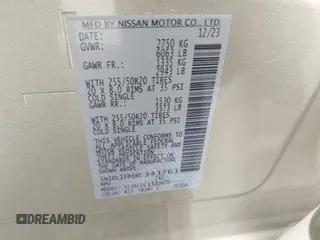2024 Infiniti QX60 Luxe with VIN 5N1DL1FR6RC343763, listed as a IAAI auction lot 42686502 with 3,791 mi miles and . Bid and sale history available at DreamBid. Image 9.