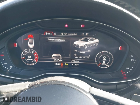 2018 Audi S5 Prestige z VIN WAU24GF57JN001317, wystawiony jako IAAI lot #41515414 z przebiegiem 55 154 mil mil oraz . Historia ofert i sprzedaży dostępna na DreamBid. Obrazek 7.