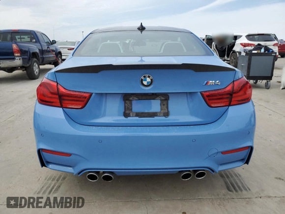 2018 BMW M4 z VIN WBS4Y9C5XJAC86825, wystawiony jako Copart lot #46914075 z przebiegiem 80 257 mil mil oraz Szkoda całkowita • Salvage title. Historia ofert i sprzedaży dostępna na DreamBid. Obrazek 6.