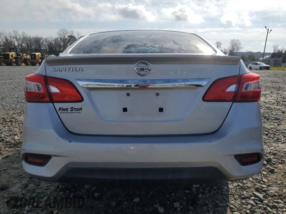 2017 Nissan Sentra SV with VIN 3N1AB7AP4HY255919, listed as a Copart auction lot 49067585 with 136,774 mi miles and Salvage Title. Bid and sale history available at carsss.com. Image 6.