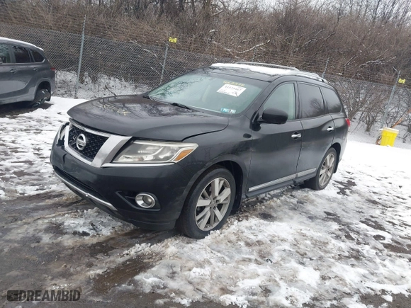2016 Nissan Pathfinder Platinum with VIN 5N1AR2MM5GC663278, listed as a IAAI auction lot 41575467 with 142,295 mi miles. Bid and sale history available at carsss.com. Image 17.
