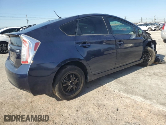 2013 Toyota Prius One with VIN JTDKN3DU1D0349859, listed as a Copart auction lot 45560535 with 167,136 mi miles and Salvage Title. Bid and sale history available at carsss.com. Image 3.