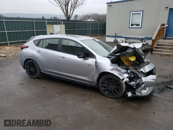 2024 Subaru Impreza RS with VIN JF1GUHJC0R8318912, listed as a Copart auction lot 81562764 with 13,907 mi miles and Salvage Title. Bid and sale history available at carsss.com. Image 4.