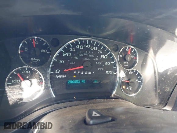 2012 Chevrolet Express Cargo Van with VIN 1GCWGFFA1C1147791, listed as a IAAI auction lot 41993608 with 206,853 mi miles. Bid and sale history available at carsss.com. Image 7.