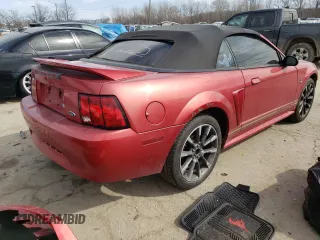 2000 Ford Mustang with VIN 1FAFP4442YF295255, listed as a Copart auction lot 46638905 with 91,064 mi miles and Salvage Title. Bid and sale history available at carsss.com. Image 3.