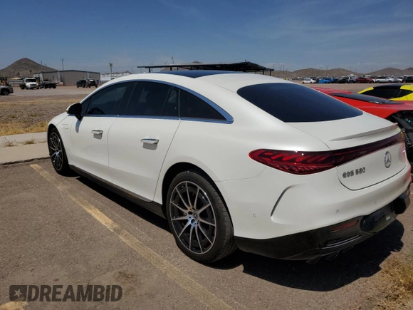 2022 Mercedes-Benz EQS with VIN W1KCG4EB4NA006594, listed as a Copart auction lot 57069874 with 10,826 mi miles and Salvage Title. Bid and sale history available at carsss.com. Image 2.