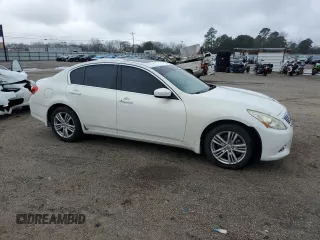 2011 Infiniti G25 x with VIN JN1DV6AR9BM651757, listed as a Copart auction lot 88304755 with 163,430 mi miles and Salvage Title. Bid and sale history available at DreamBid. Image 4.