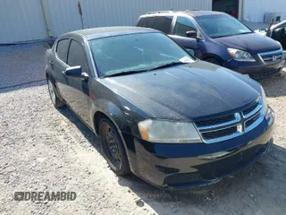 2014 Dodge Avenger SE with VIN 1C3CDZAB9EN173407, listed as a IAAI auction lot 42058578 with 197,205 mi miles and . Bid and sale history available at DreamBid. Image 1.