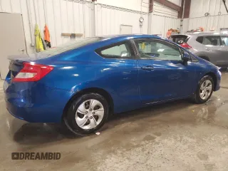 2013 Honda Civic Cpe LX with VIN 2HGFG3B56DH530265, listed as a Copart auction lot 46992175 with 107,178 mi miles and Salvage Title. Bid and sale history available at carsss.com. Image 3.