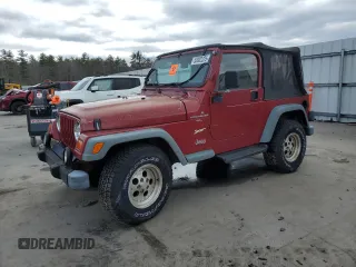 1998 Jeep Wrangler Sport z VIN 1J4FY19S4WP760181, wystawiony jako Copart lot #53002225 z przebiegiem Nie podano mil oraz Czysty tytuł • Clean title. Historia ofert i sprzedaży dostępna na DreamBid. Obrazek 1.