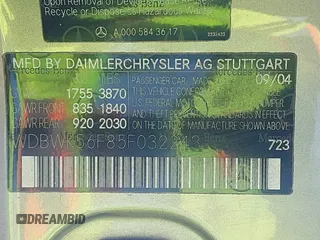 2005 Mercedes-Benz SLK 230/320 z VIN WDBWK56F85F032243, wystawiony jako IAAI lot #42267834 z przebiegiem 128 289 mil mil oraz . Historia ofert i sprzedaży dostępna na DreamBid. Obrazek 9.