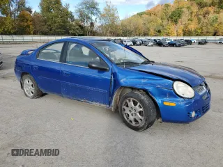 2005 Dodge Neon SXT with VIN 1B3ES56CX5D211335, listed as a Copart auction lot 76470834 with Not Provided miles and Salvage Title. Bid and sale history available at carsss.com. Image 4.