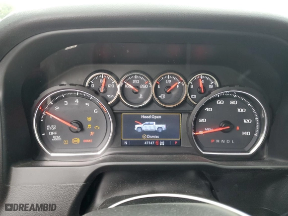 2019 Chevrolet Silverado 1500 LT with VIN 1GCRYDED0KZ402795, listed as a Copart auction lot 72021164 with 47,147 mi miles and Non Repairable. Bid and sale history available at carsss.com. Image 9.