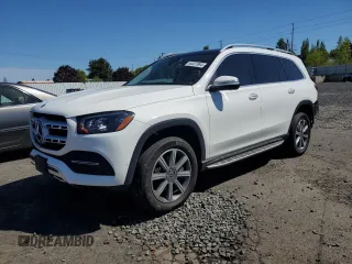 2020 Mercedes-Benz GLS 450 with VIN 4JGFF5KE4LA214885, listed as a Copart auction lot 54007984 with 27,719 mi miles and Salvage Title. Bid and sale history available at DreamBid. Image 1.
