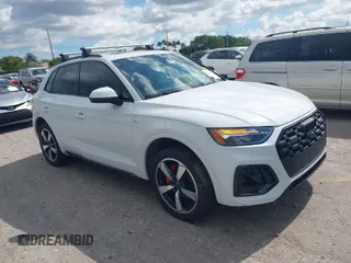 2024 Audi Q5 S line Premium Plus with VIN WA1EAAFY8R2134448, listed as a IAAI auction lot 41547957 with 3,964 mi miles. Bid and sale history available at carsss.com. Image 1.