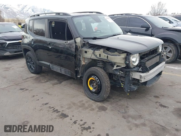 2017 Jeep Renegade Latitude with VIN ZACCJBBB8HPE73414, listed as a IAAI auction lot 41830671 with 105,227 mi miles. Bid and sale history available at carsss.com. Image 1.