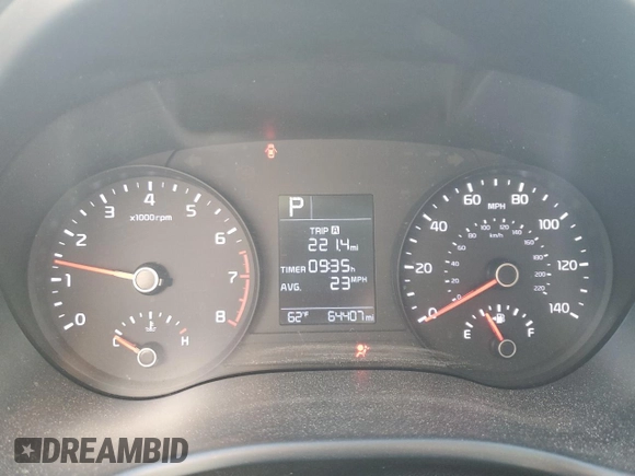 2020 Kia Rio S with VIN 3KPA24AD7LE333976, listed as a Copart auction lot 49512075 with 64,407 mi miles and Salvage Title. Bid and sale history available at DreamBid. Image 9.