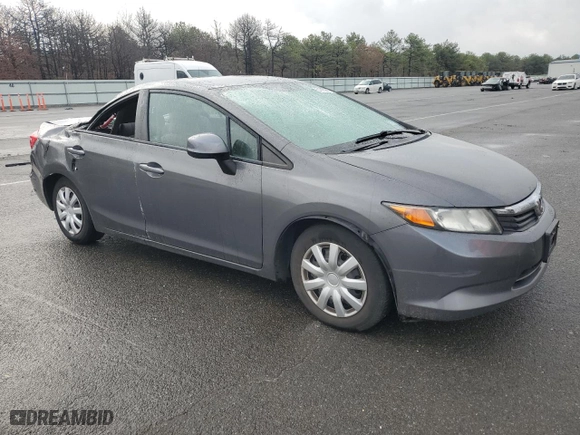 2012 Honda Civic Sdn LX with VIN 2HGFB2F52CH596054, listed as a Copart auction lot 51863005 with 122,426 mi miles and Clean Title. Bid and sale history available at carsss.com. Image 4.