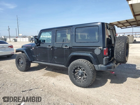 2016 Jeep Wrangler Unlimited Rubicon Hard Rock with VIN 1C4BJWFG3GL144941, listed as a Copart auction lot 45716865 with 91,532 mi miles and Salvage Title. Bid and sale history available at carsss.com. Image 2.