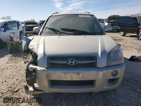 2007 Hyundai Tucson SE with VIN KM8JN12D27U493464, listed as a Copart auction lot 47268715 with 174,474 mi miles and Salvage Title. Bid and sale history available at carsss.com. Image 5.