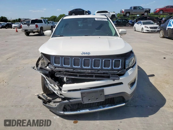 2019 Jeep Compass Limited with VIN 3C4NJCCB1KT664279, listed as a Copart auction lot 64853685 with 83,866 mi miles and Salvage title. Bid and sale history available at DreamBid. Image 5.