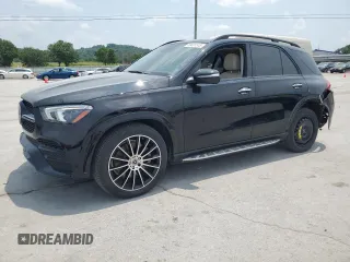 2023 Mercedes-Benz GLE 450 with VIN 4JGFB5KBXPA942055, listed as a Copart auction lot 59497515 with 24,857 mi miles and Salvage title. Bid and sale history available at DreamBid. Image 1.