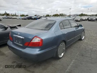 2005 Infiniti Q45 z VIN JNKBF01A85M101123, wystawiony jako Copart lot #72220124 z przebiegiem 111 464 mil mil oraz Szkody całkowita. Historia ofert i sprzedaży dostępna na DreamBid. Obrazek 3.