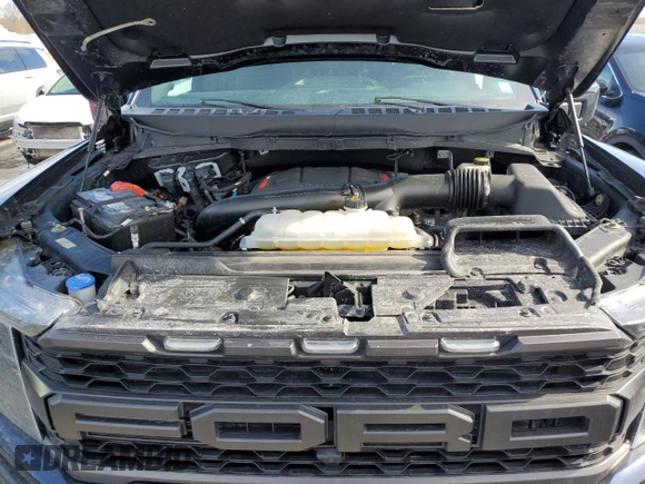 2023 Ford F-150 Raptor with VIN 1FTFW1RG0PFD16861, listed as a Copart auction lot 45338035 with 19,454 mi miles and Salvage Title. Bid and sale history available at DreamBid. Image 11.