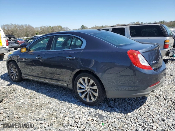 2013 Lincoln MKS with VIN 1LNHL9DK8DG617570, listed as a Copart auction lot 49063985 with 327,205 mi miles and Salvage Title. Bid and sale history available at carsss.com. Image 2.