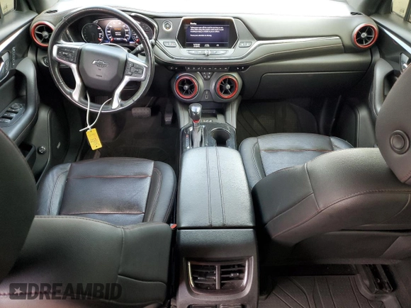 2020 Chevrolet Blazer RS with VIN 3GNKBERS6LS586163, listed as a Copart auction lot 56424945 with 68,820 mi miles and Salvage title. Bid and sale history available at DreamBid. Image 8.