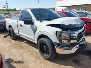 2023 Ford F-150 XL with VIN 1FTMF1C53PKF34184, listed as a IAAI auction lot 42242703 with 27,312 mi miles and . Bid and sale history available at DreamBid. Image 1.