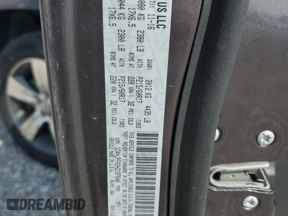 2017 Jeep Patriot High Altitude with VIN 1C4NJPFA3HD187640, listed as a Copart auction lot 54088845 with 63,792 mi miles and Salvage title. Bid and sale history available at DreamBid. Image 13.