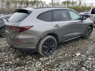 2024 Acura MDX Type S w/Advance Package with VIN 5J8YD8H89RL002228, listed as a Copart auction lot 48177865 with 9,816 mi miles and Salvage Title. Bid and sale history available at carsss.com. Image 3.