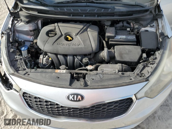 2015 Kia Forte LX with VIN KNAFK4A62F5362709, listed as a Copart auction lot 54345355 with 101,900 mi miles and Salvage Title. Bid and sale history available at carsss.com. Image 11.