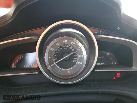 2014 Mazda 3 i Touring with VIN JM1BM1V74E1110673, listed as a Copart auction lot 52985505 with 86,032 mi miles and Salvage Title. Bid and sale history available at DreamBid. Image 9.