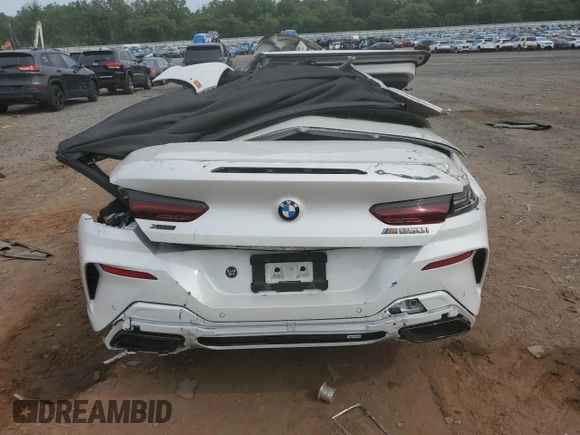 2021 BMW 8 Series with VIN WBAFY4C05MCG12088, listed as a Copart auction lot 61448624 with Not provided miles and Salvage title. Bid and sale history available at DreamBid. Image 6.